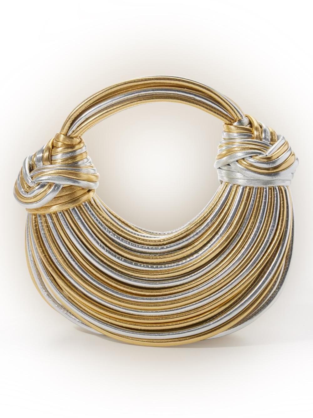 NEW- Metallic Noodle Handbag